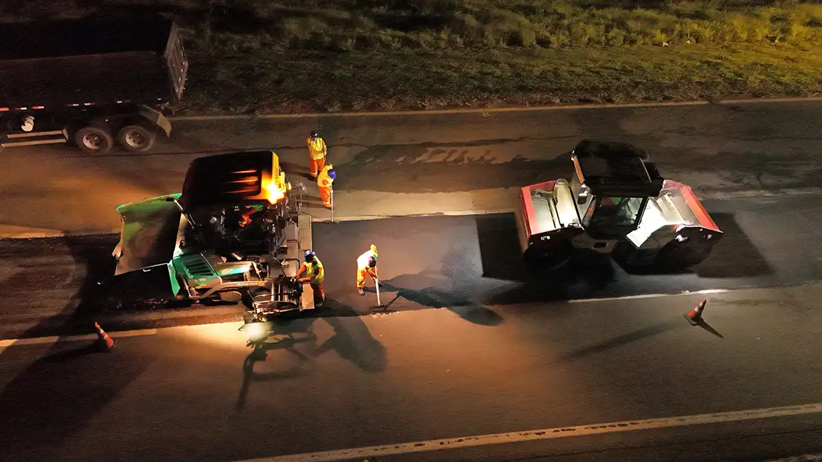 Renovias Inicia Recuperação Noturna do Pavimento na SP-340