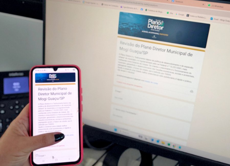 Mogi Guaçu Abre Consulta Pública Online Para Revisão do Plano Diretor