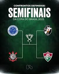 SEMIFINAIS DA COPA DO BRASIL 2025 – Datas Confirmadas! Cruzeiro vs Corinthians e Vasco vs Fluminense