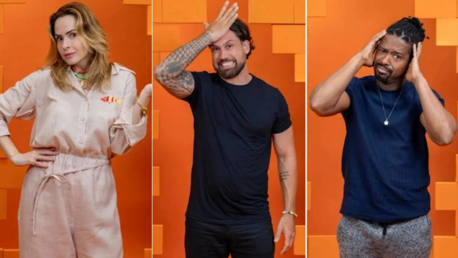 Ana Paula, Leandro e Brígido: paredão formado e caos com Jonas no BBB 26