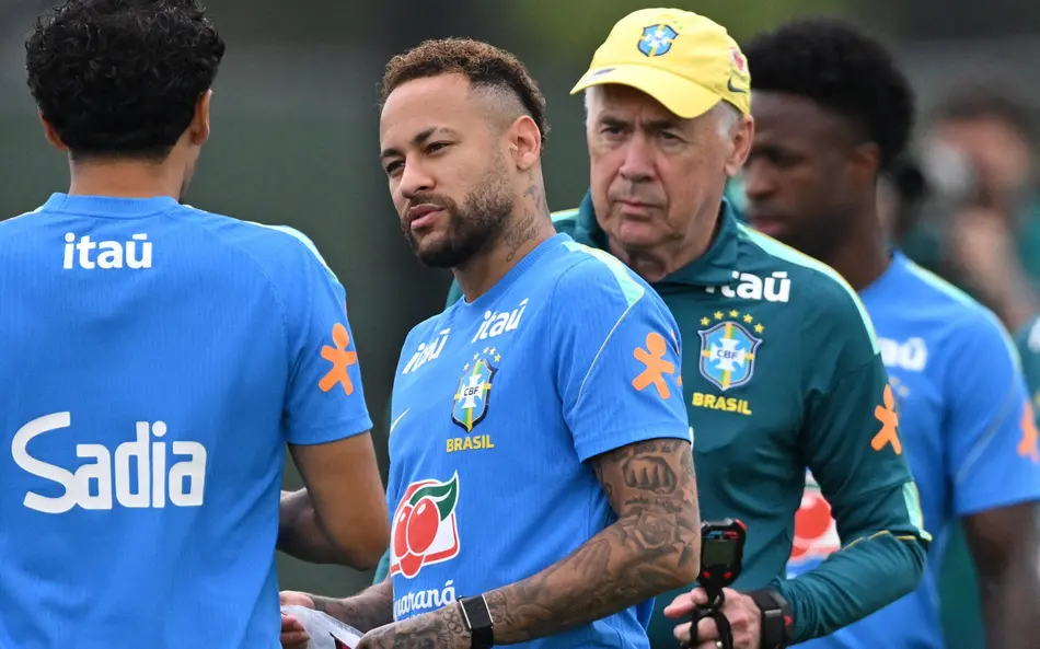 Neymar pode voltar hoje pela Seleção