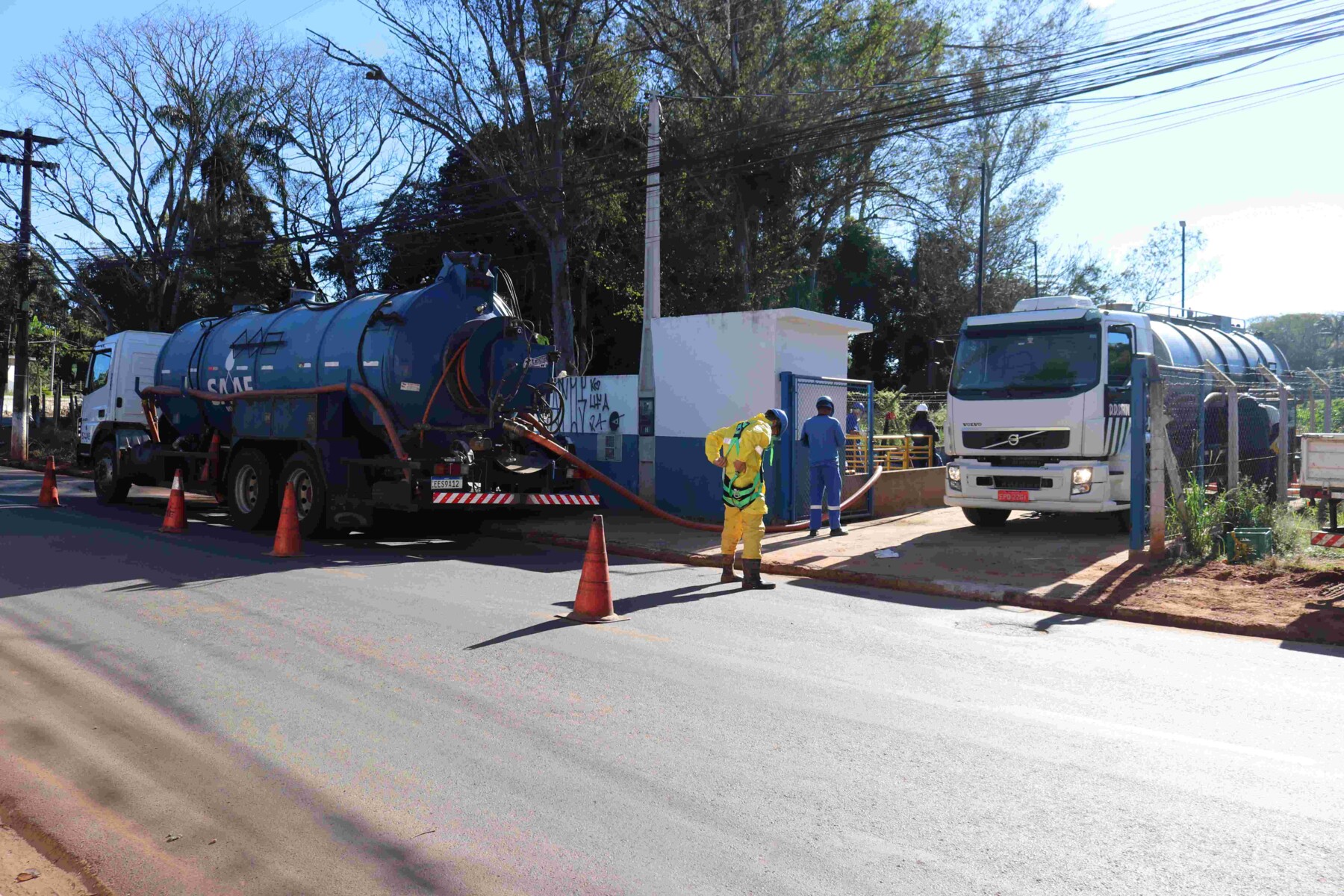 Estação de Martim Francisco recebe manutenção