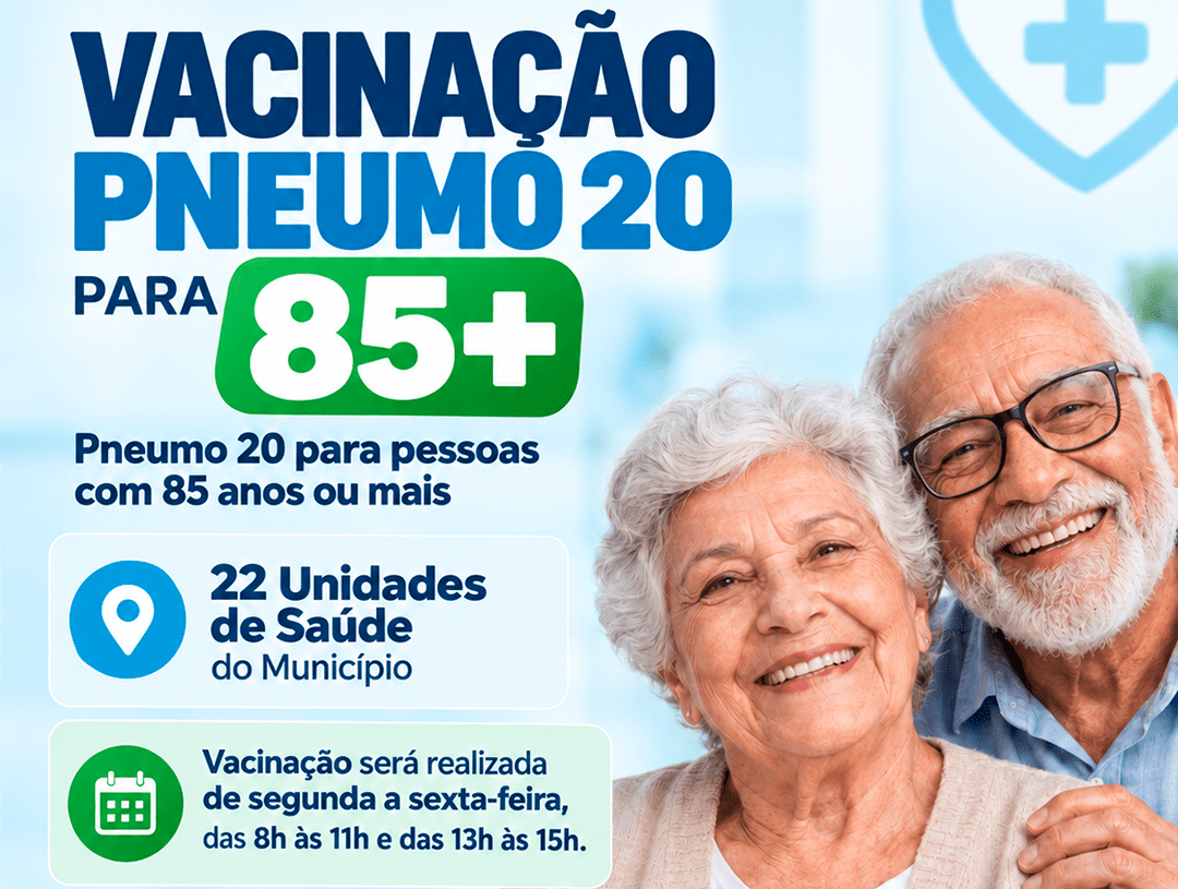 PNEUMO 20: VACINAÇÃO COMEÇA EM MOGI GUAÇU
