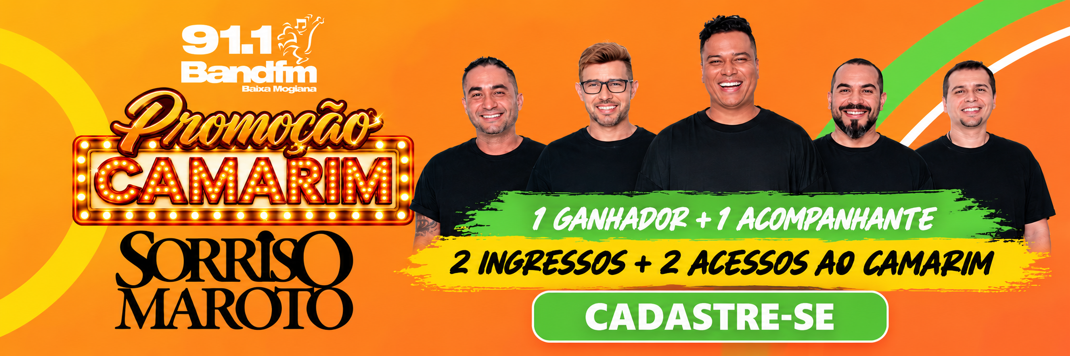 Promoção Camarim Sorriso Maroto: concorra a ingressos e acesso ao camarim