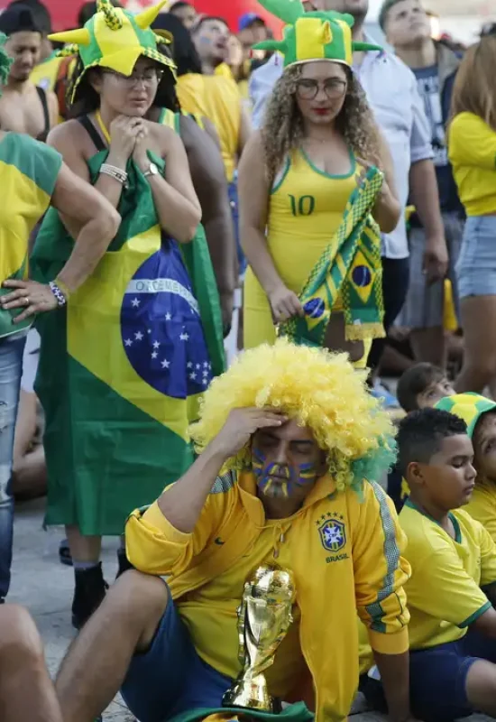 Brasil perde força com torcedores